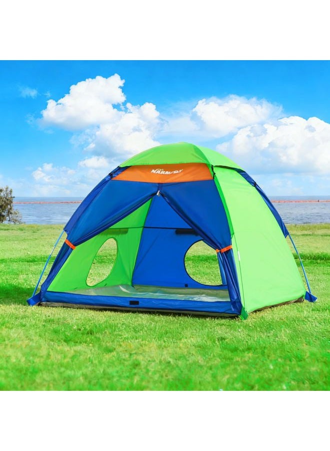 NARMAY ® Play Tent Summer Camping Dome Tent for Kids Indoor/Outdoor Fun - 60 x 60 x 44 inch - Image 3