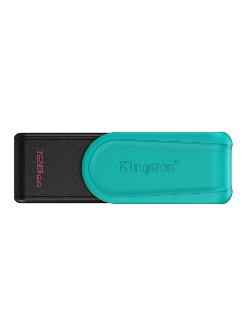كينغستون DataTraveler Exodia S USB Stick - 128GB - USB 3.2 Gen 1 - USB Type A - Black/Turquoise - DTXS/128GB - Image 1