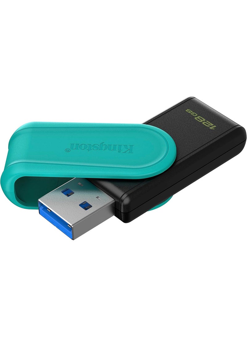 كينغستون DataTraveler Exodia S USB Stick - 128GB - USB 3.2 Gen 1 - USB Type A - Black/Turquoise - DTXS/128GB - Image 2