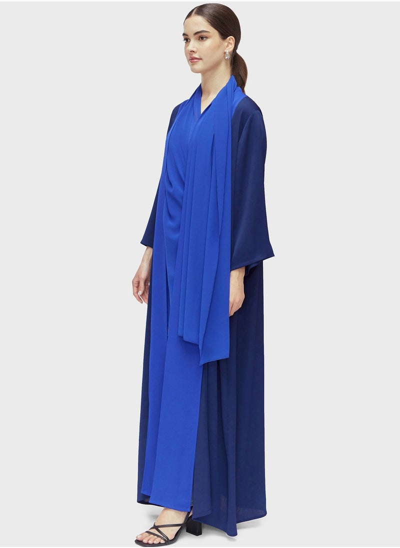 CHASE - Contrast Detail Abaya - Image 1