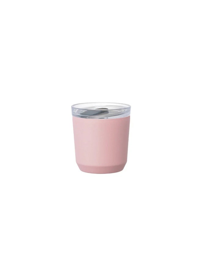 TO GO Stainless Steel Travel Tumbler with Plug Lid Pink 8oz