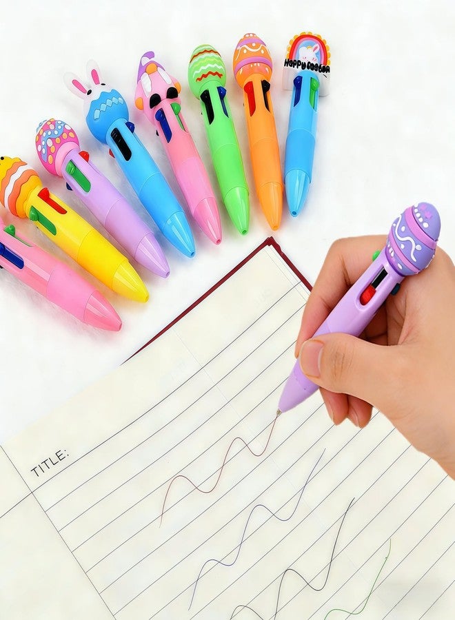 Oneshow 26 Pack Easter Ballpoint Pens, Bunny and Egg Toppers - Cute 4 Color Mini Pens for Easter Basket Stuffers - Fun Easter Party Supplies, School Gifts, Office & Stationery - Image 4