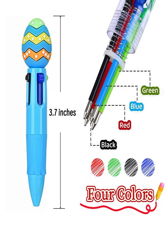 Oneshow 26 Pack Easter Ballpoint Pens, Bunny and Egg Toppers - Cute 4 Color Mini Pens for Easter Basket Stuffers - Fun Easter Party Supplies, School Gifts, Office & Stationery - Image 3