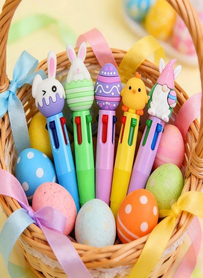 Oneshow 26 Pack Easter Ballpoint Pens, Bunny and Egg Toppers - Cute 4 Color Mini Pens for Easter Basket Stuffers - Fun Easter Party Supplies, School Gifts, Office & Stationery - Image 2