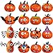 DIYASY Foam Pumpkin Decorations Craft Kit32 Pcs Halloween DIY Pumpkin Face Stickers for Kids Halloween Party Decoration 2 Pack - Image 3