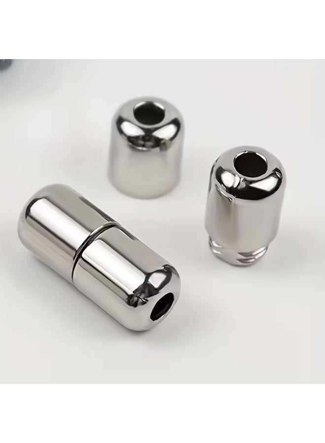 2 Pcs Elastic Laces Clasps Metal Capsule Lock Buckles Tip Ends No Tie Shoelaces Tieless Elastic Lazy Shoelace Accessries - Image 4