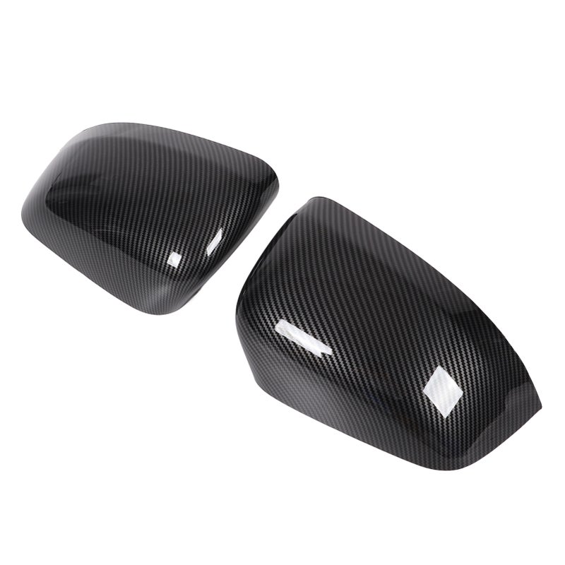 2PCS Rearview Mirror Cover 5G0857537 ABS Plastic Replacement for Jeep Grand Cherokee 2011‑2019Carbon Fiber Style - Image 4