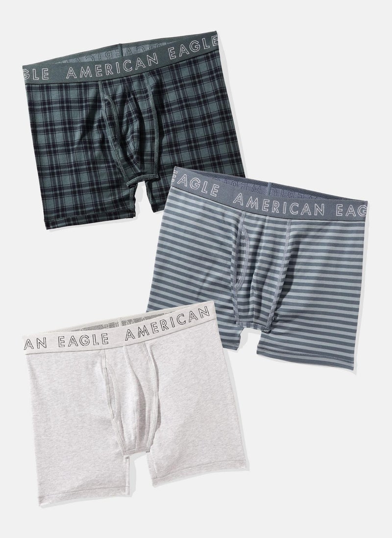 American Eagle AEO Men's 4.5" Classic Boxer Brief 3-Pack 
