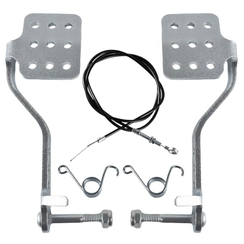 JOIQEXJ Go Kart Pedals Brake Pedal Kit Brake Pedal with 71 Throttle Cable for 196cc 65hp Radio Flyer Carter for Yerf Dog for Manco Kandi Carter for Azusa Racing Go Kart Cart Parts and Accessorise - Image 1