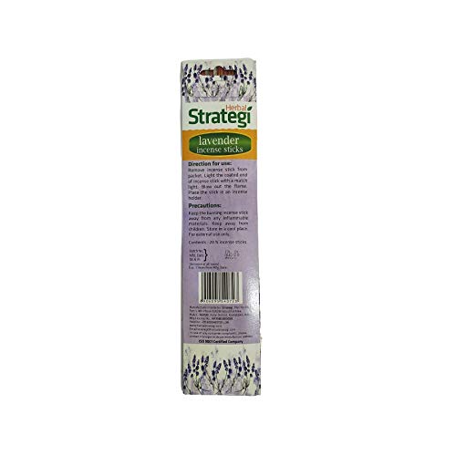 Herbal Strategi Herbal Strategi Lavender Aromatic Incense Sticks 20 pcs Pack of 6 - Image 2