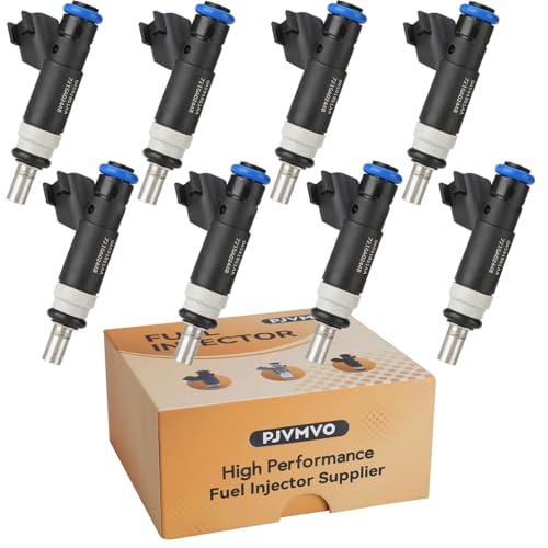 Pjvmvo Set of 8 FJ731 47L Fuel InjectorsCompatible withDodge 47 Ram1500 Durango 20082010Compatible withJeep 57 Grand Cherokee 20052009OE 4591851AA 4 Holes - Image 1