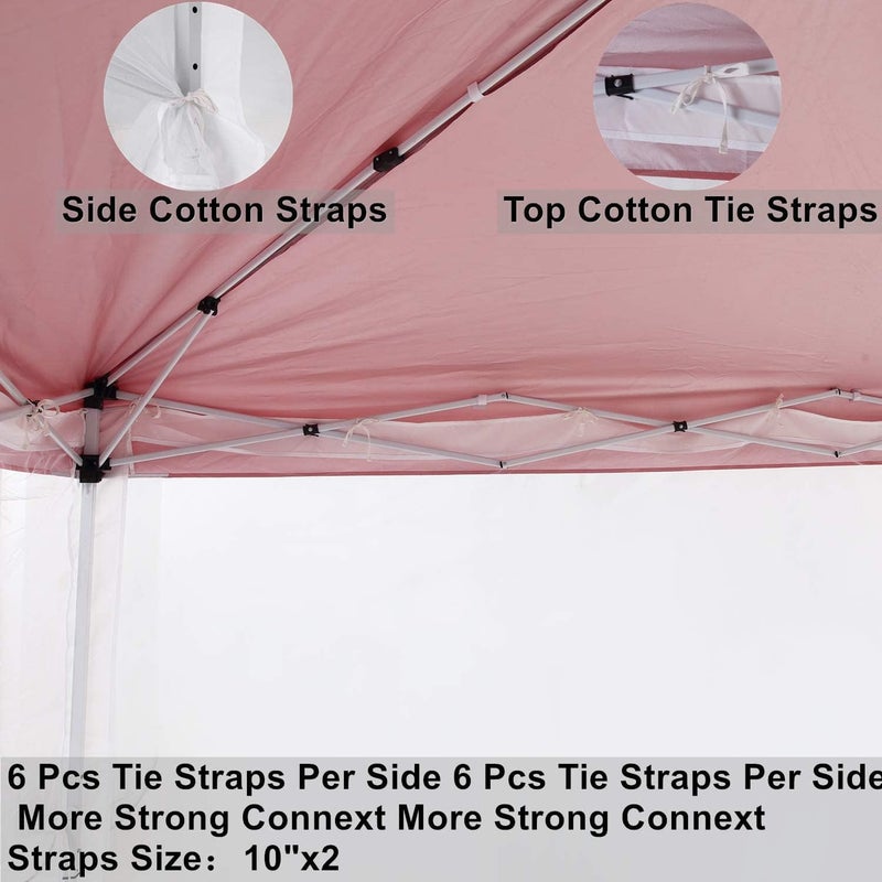 Tappio PCAFRS Mosquito Net with Zipper for Outdoor Camping Mosquito Net DIY Canopy Screen Wall Outdoor Mosquito Net for 10 x 10' Patio Gazebo and Tent (Only Mosquito Net Outdoor Tent Not Including) - Image 3