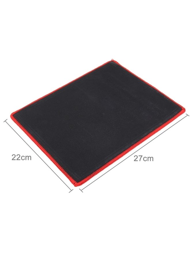 BURAQ Extended Large Waterproof Slim Anti-Slip Soft Rubber Smooth Cloth Surface Game Keyboard Mouse Pad Mat, Size: 270 x 220 x 3 mm  - Image 3