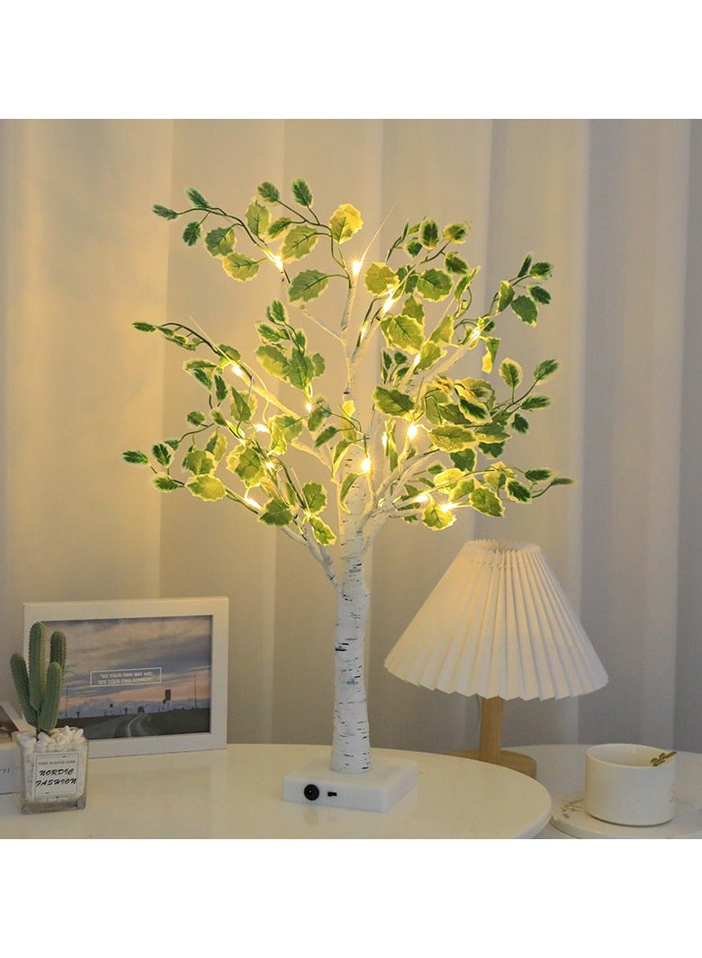 KUYING LED Tree Light Indoor Simulation White Birch Tree USB Version  - Image 2