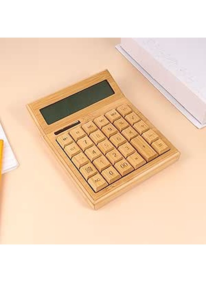 29 Key Solar Powered Desktop Calculator with Tilted Display for Office and School - Image 1