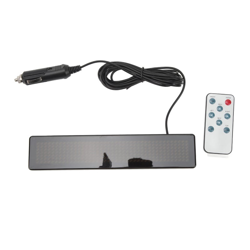 LED Car Sign Remote Control Programmable Advertising LED Sign Screen for Shop Store DC5‑12V Z741B Blue Font - Image 2