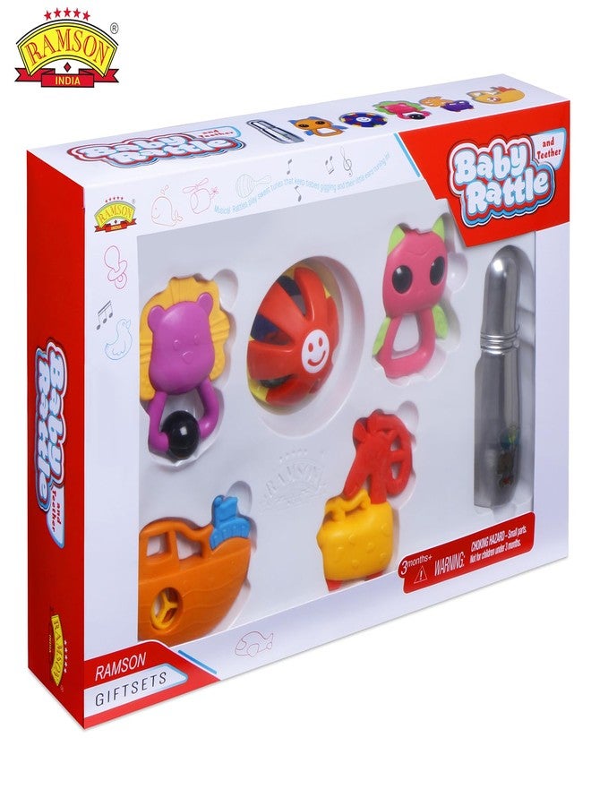Ramson India Baby Rattle 6 Pcs Set - Safe and Colorful Infant Toy Set for Early Development - Image 5