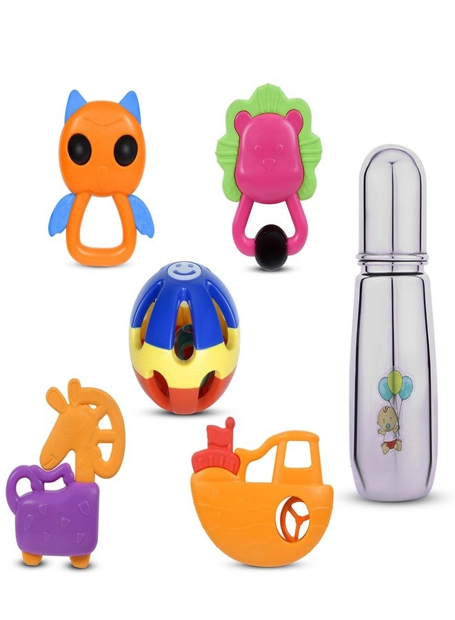Ramson India Baby Rattle 6 Pcs Set - Safe and Colorful Infant Toy Set for Early Development - Image 1