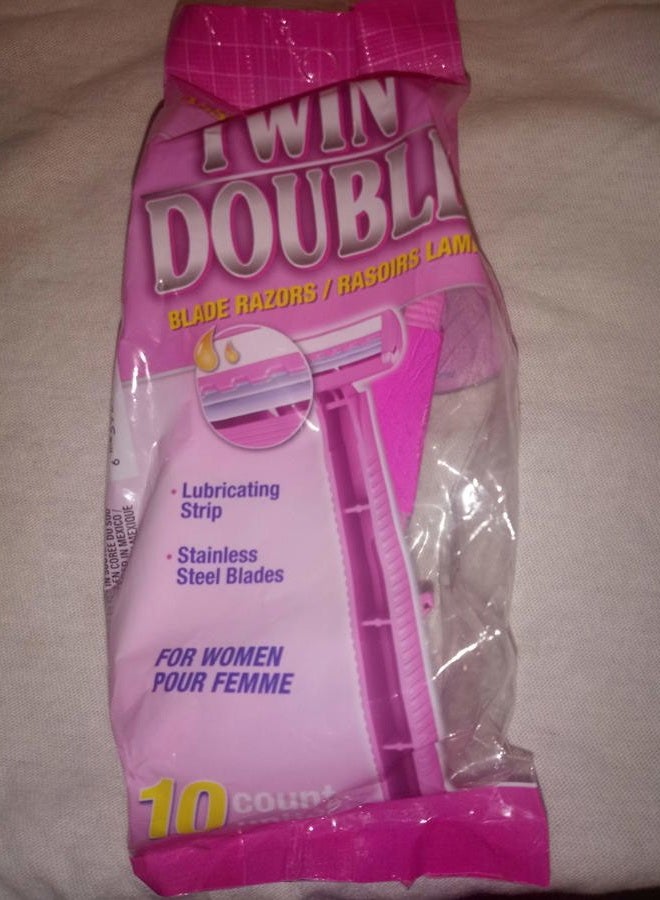 Greenbrier 10 Women's Twin Blade Disposable Razors - Image 1