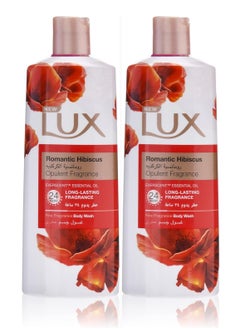 Lux Pack Of 2 Body Wash Romantic Hibiscus Opulent Fragrance 500ml  - Image 1