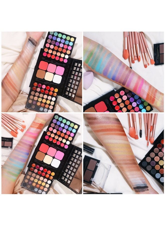 MARBUROLY - Full Makeup Kit With Applicator - 78 Color Cosmetic Gift Set Include Eyeshadow/Lipstick/Blush/Contour/Concealer, Mascara, Lip Liner, Eyeshadow Primer, Eyebrow Powder, Sponge And 8Pcs Makeup Brush - Image 1