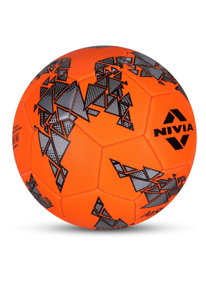 Nivia Air Strike Football | Size 5 | Foamed PVC Stitched | 32 Panel | Hobby Playing Ball | Soccer Ball | Butyl Bladder Core - Image 2