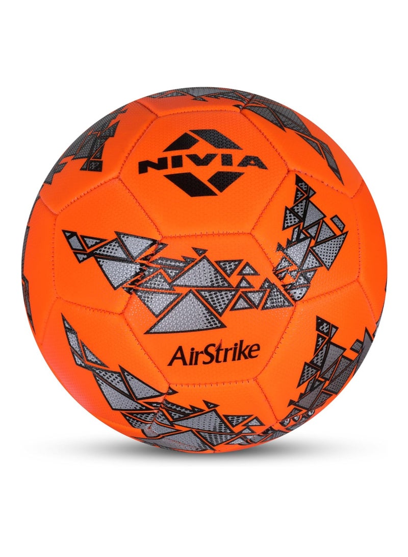 Nivia Air Strike Football | Size 5 | Foamed PVC Stitched | 32 Panel | Hobby Playing Ball | Soccer Ball | Butyl Bladder Core - Image 3