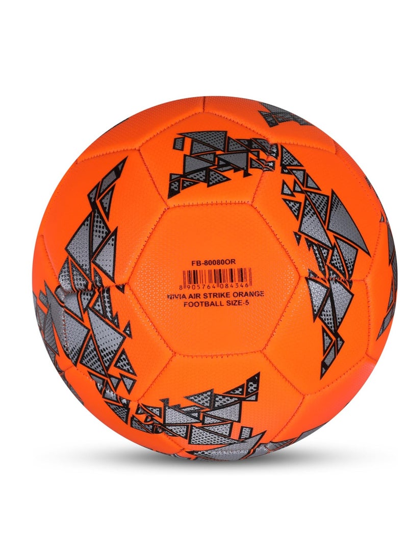 Nivia Air Strike Football | Size 5 | Foamed PVC Stitched | 32 Panel | Hobby Playing Ball | Soccer Ball | Butyl Bladder Core - Image 4