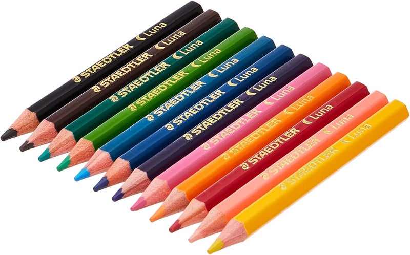 ستدلر أقلام رصاص ملونة قصيرة لونا من ستيدلر - عبوة من 12 قطعة - Image 3