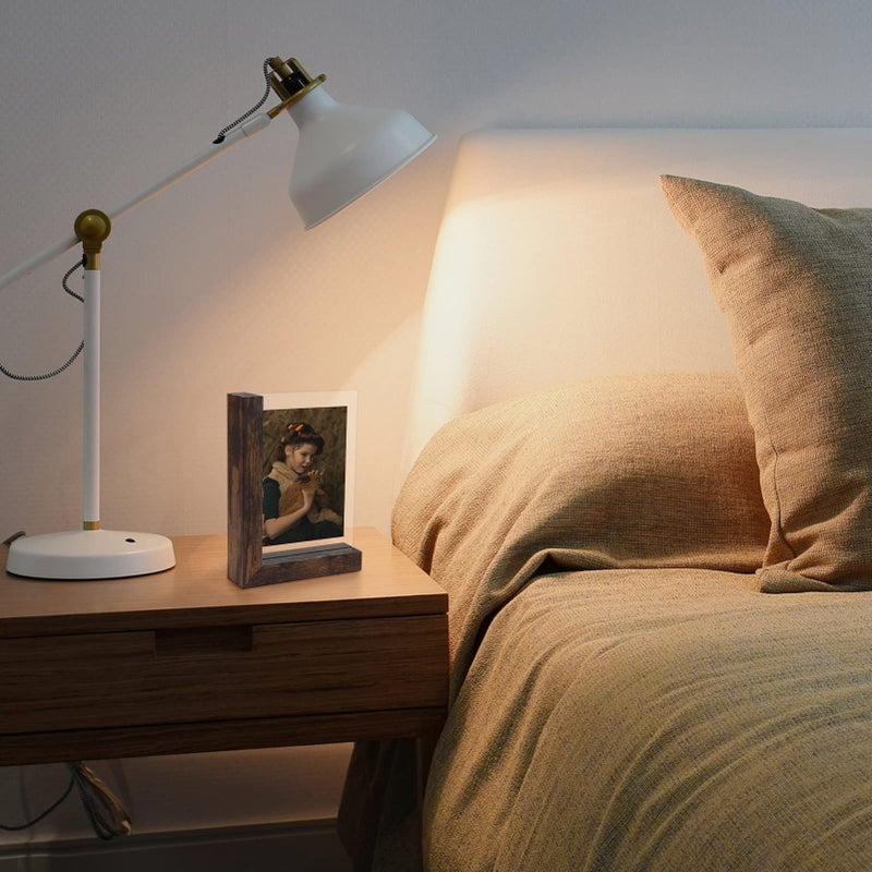 Lavezee 4x6 إطارات الصور مجموعة من 2 إطارات مزدوجة على شكل رفي - Image 4