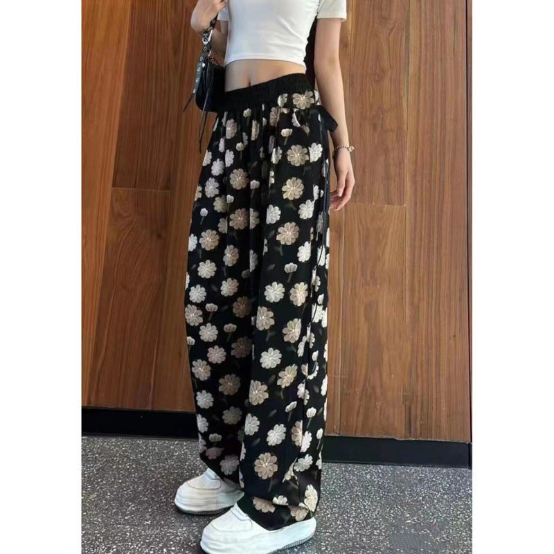 Summer Ink-Dye Casual Trousers for Women Zebra stripes - Image 4