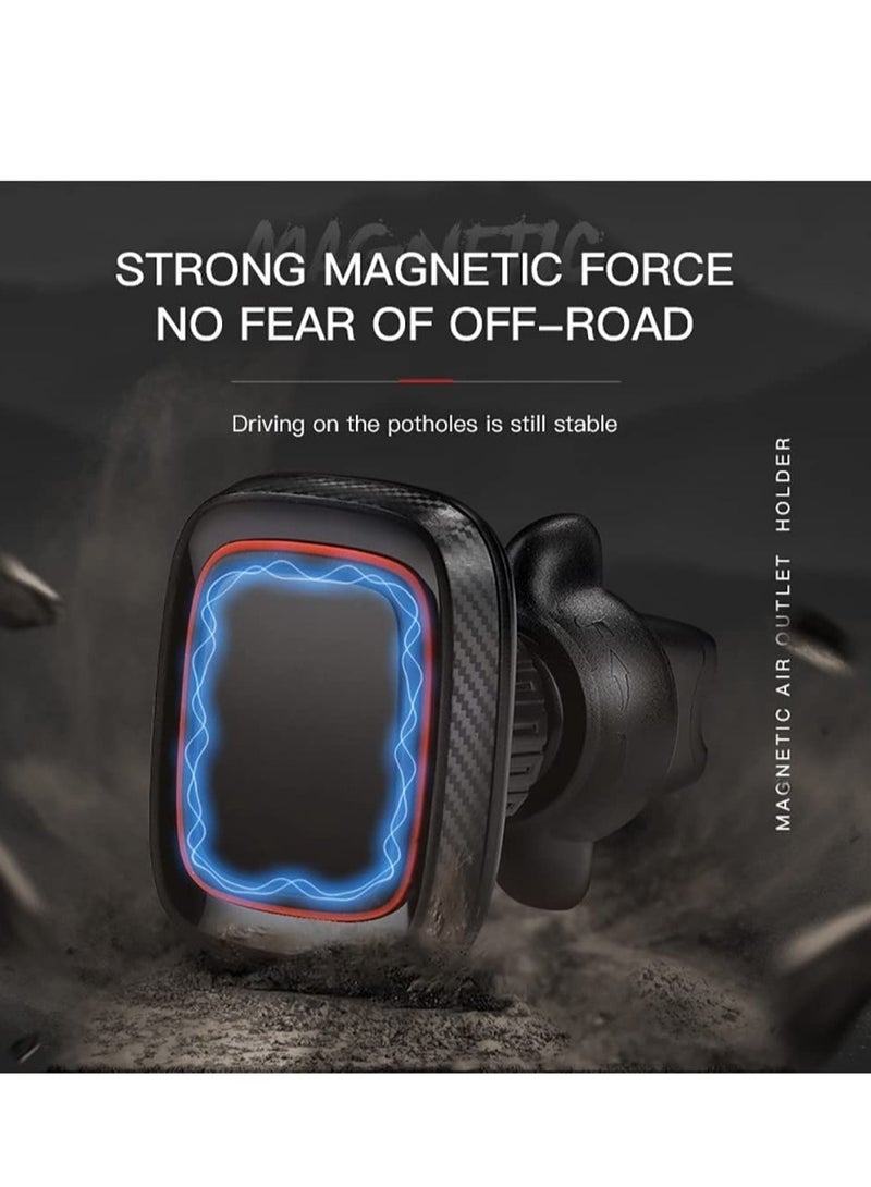 GO-DES GO-Des GD-HD611 Car Air Vent Magnetic Phone Holder,360 Degree Rotation Mobile Car Mount Compatible with iPhone 13 Mini/iPhone 13/13 Pro / 13 Pro Max/iPhone 12 Series Black - Image 3