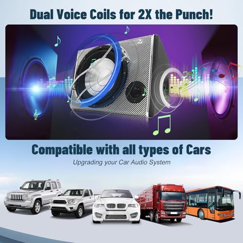 LORPHEIR 3800W 10" Car Subwoofer with Audio Cable - High Power Bass System for Car Audio Upgrade, Adjustable Bass Boost, Compact Design for Trunk Installation - Image 5