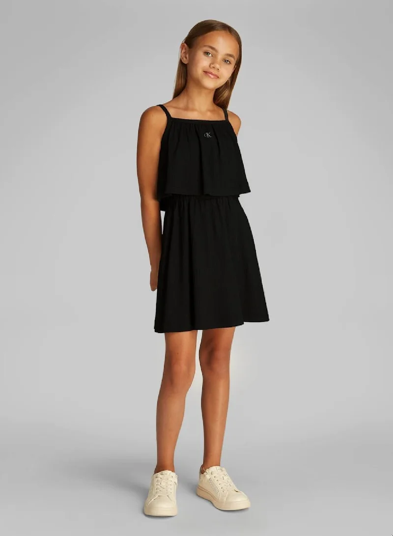 Calvin Klein Jeans Black Layered Dress