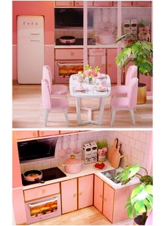 Flever Flever Dollhouse Miniature DIY House Kit Creative Room with Furniture for Romantic Artwork Gift (Meeting Your Sweet)  - Image 3