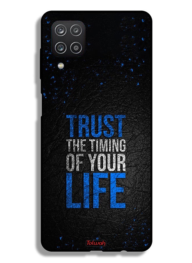 Tolwak Samsung Galaxy A12 Protective Case Cover Trust The Timing Of Your Life  - Image 1