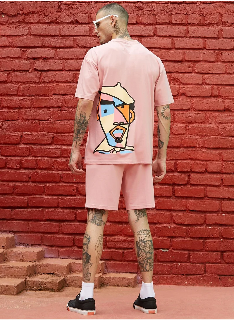 كامبوس سوترا مجموعة Peach Cupid Co-Ord للرجال