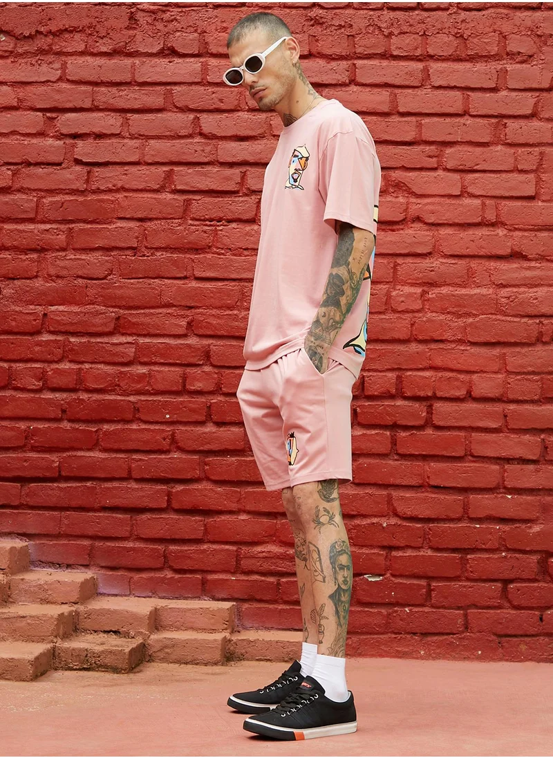 كامبوس سوترا مجموعة Peach Cupid Co-Ord للرجال