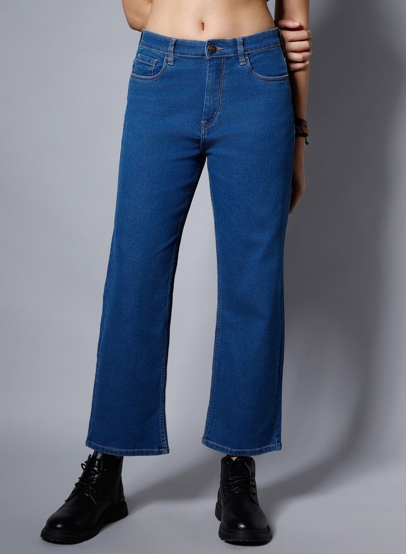HIGH STAR High-Rise Clean Look Light Fade Stretchable Jeans for Women  - Image 1