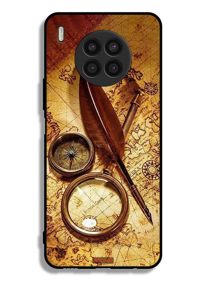 Tolwak Honor 50 Lite Protective Case Cover Vintage Compass - Image 2
