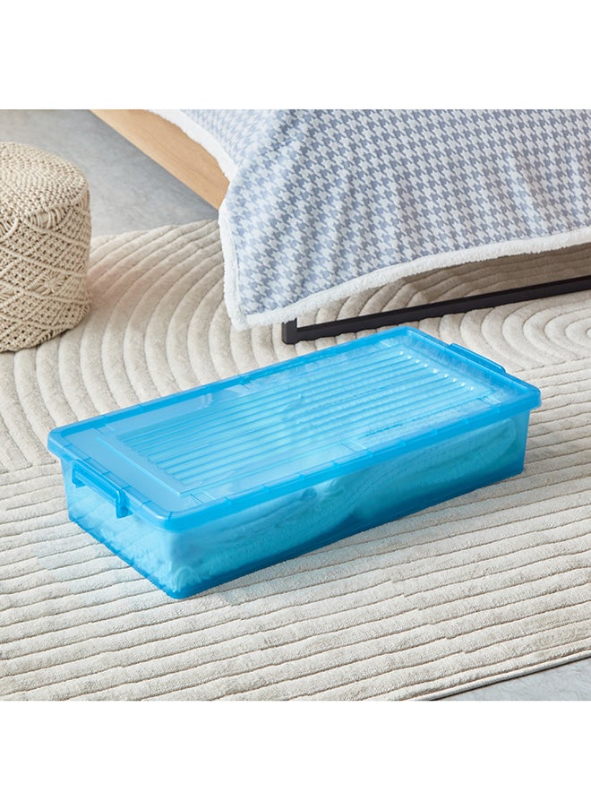 Home Box Rolling Underbed Storage Box with Wheel and Lid 35 L  - Image 2