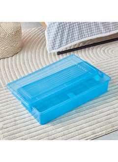Home Box Rolling Underbed Storage Box with Wheel and Lid 35 L  - Image 4