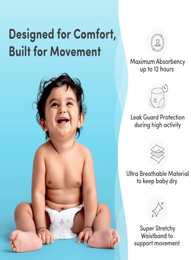 Mylo Baby Diaper Pants (XXXL) Size 18-35 kgs (26 count) Leak Proof | Lightweight | Rash Free | Upto 12 Hours Protection | ADL Technology | with Aloe Vera Lotion - Image 3