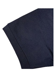 كول تيكس تي شيرت بولو من Cooltex للجنسين مصنوع من القطن والبوليستر باللون الأزرق الداكن وأكمام قصيرة ناعمة ومريحة  - Image 4