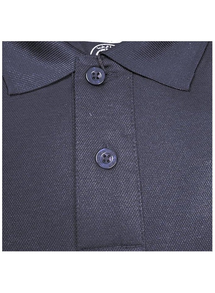 Cooltex Unisex Cotton Polyester Plain Navy Blue Polo T-Shirts Cool Dry-Fit Material Short Sleeves Soft and Comfortable
