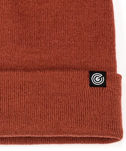 Revony Cuffed Watch Cap Beanie for Men - 10 Colors Rust - Image 2