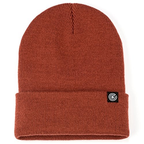 Revony Cuffed Watch Cap Beanie for Men - 10 Colors Rust - Image 4