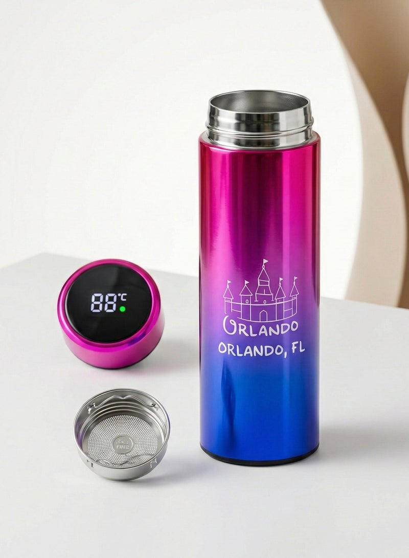 أو جي إس كوب حراري ستانلس ستيل بغطاء رقمي عزل يحافظ على البرودة 24 ساعة والحرارة 12 ساعة بجودة عالية - Image 1