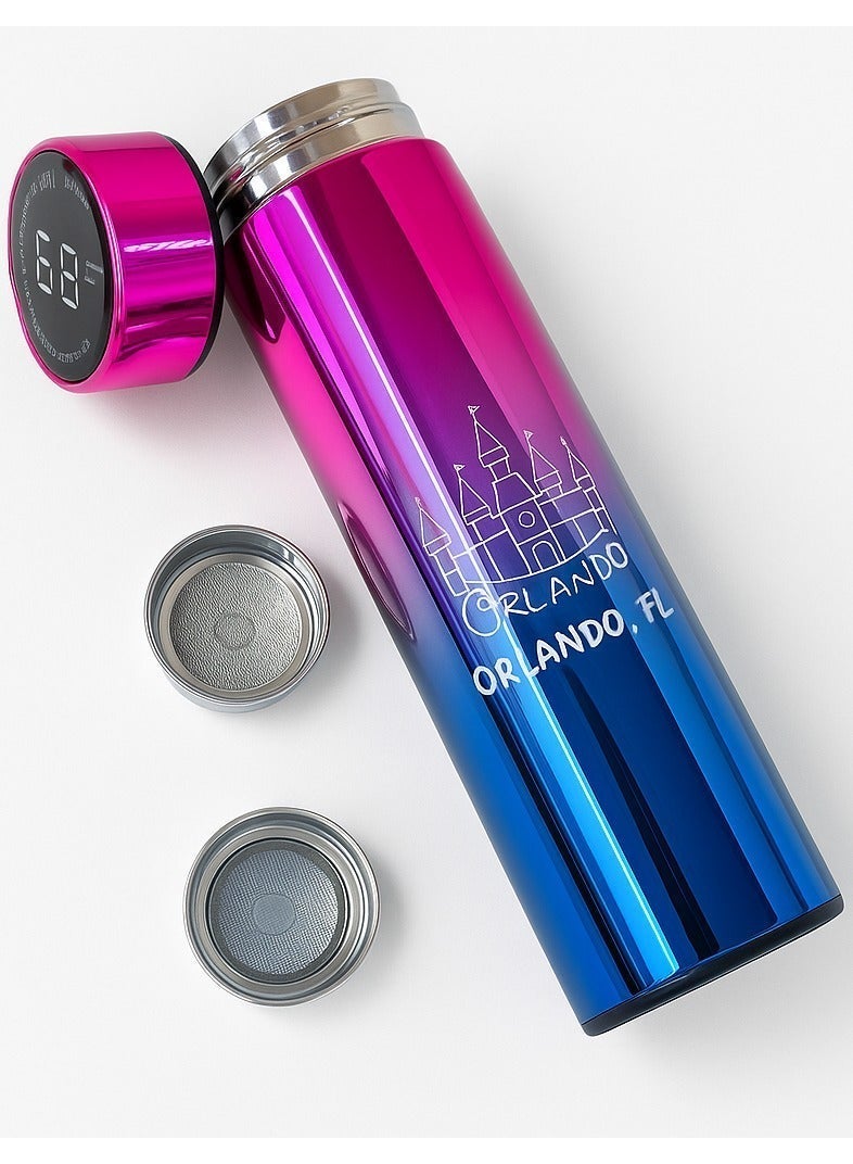 أو جي إس كوب حراري ستانلس ستيل بغطاء رقمي عزل يحافظ على البرودة 24 ساعة والحرارة 12 ساعة بجودة عالية - Image 3