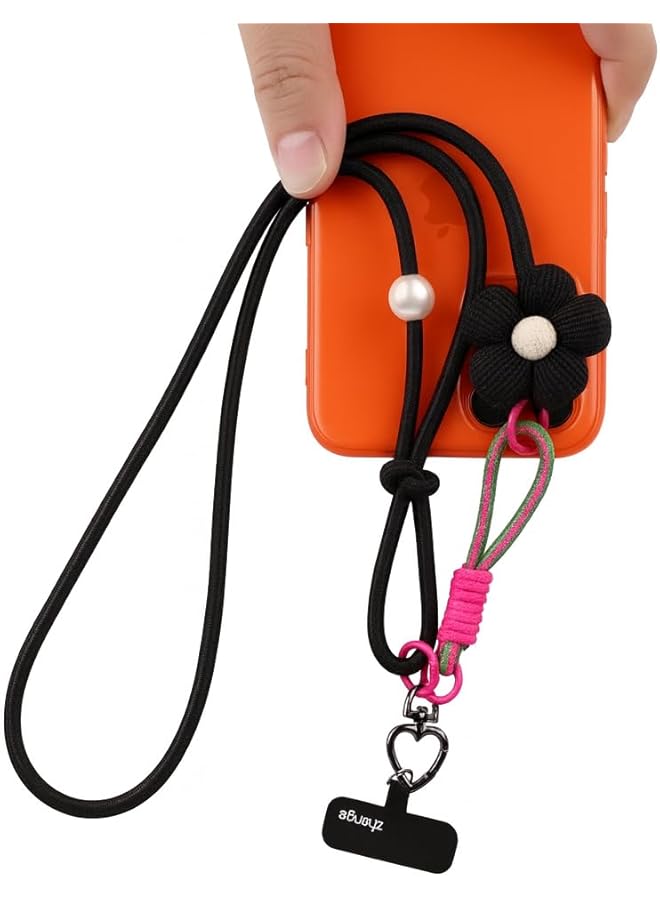 Green Tiger Crossbody Phone Lanyard, Anti-Theft Universal Phone Strap for Most Smartphones IPHONE 17 MAX PRO, Adjustable Cell Phone Neck Holder Tether Tabs for Men and Women, BLACK COLORS - Image 1